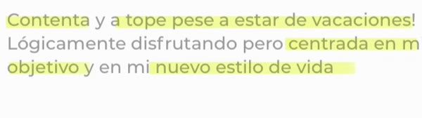 Mensaje de WhatsApp de Nuria