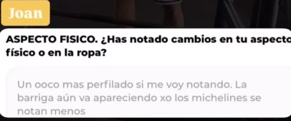 Mensaje de WhatsApp de Joan