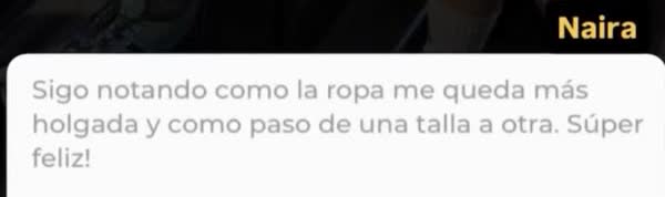 Mensaje de WhatsApp de Naira